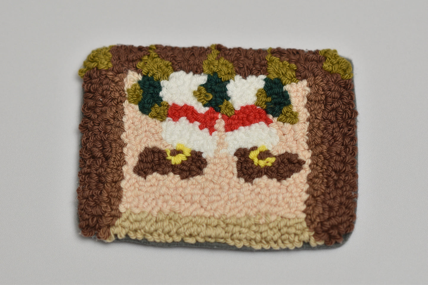 Stuck Santa Punch Needle Coaster Pattern PDF Digital Download - Christmas Humor Design