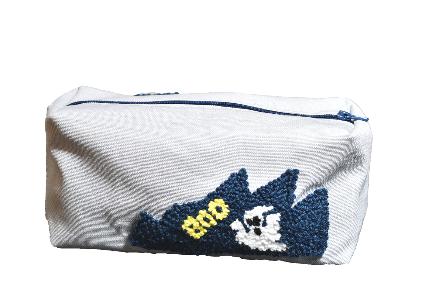 Halloween Punch Needle Cosmetic Bag - Digital Sewing Pattern -Grumpy pumpkin