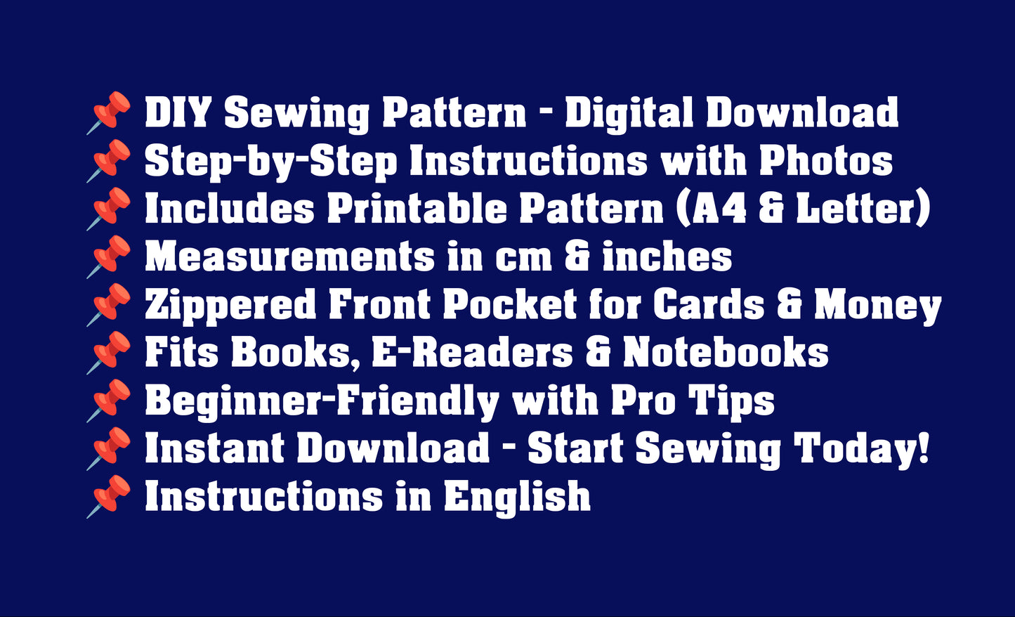 DIY Book Sleeve Sewing Instructions - Patchwork Book Sleeve Pattern