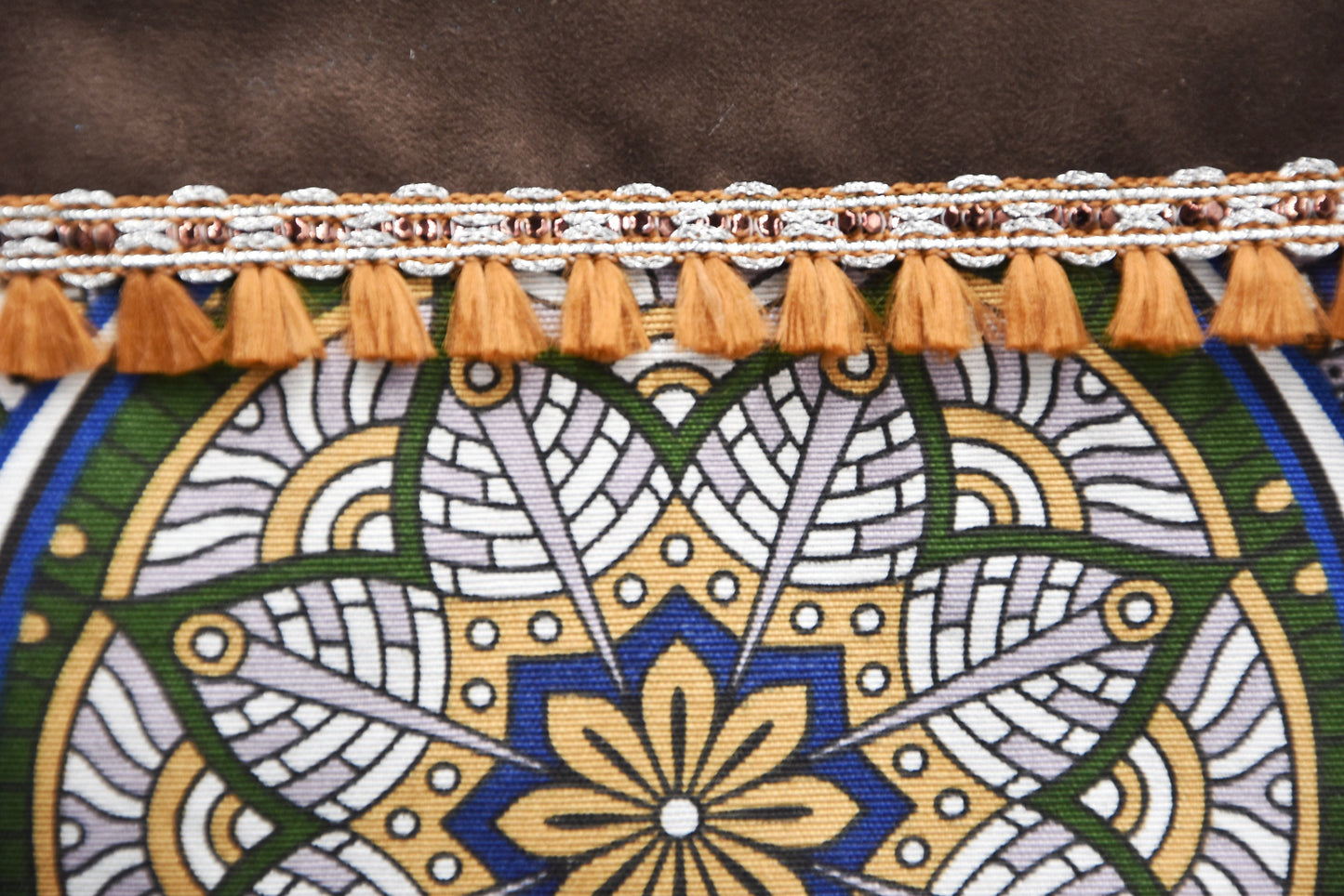 Boho Wristlet Bag, Cosmetic bag, Make-up bag, Toiletry bag