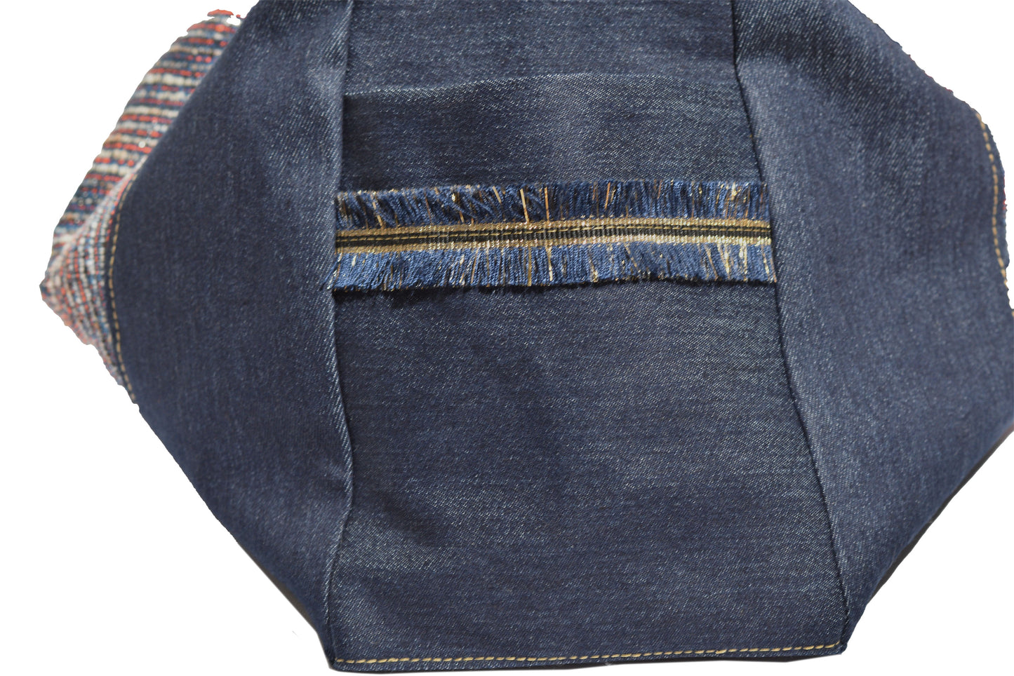 Artisan Hobo Bag – Handmade with Denim, Tweed & Waterproof Lining – Unique and Durable Everyday Bag