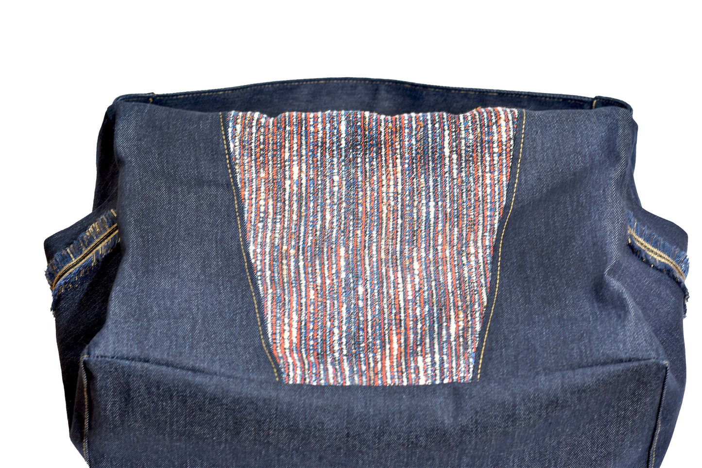 Artisan Hobo Bag – Handmade with Denim, Tweed & Waterproof Lining – Unique and Durable Everyday Bag