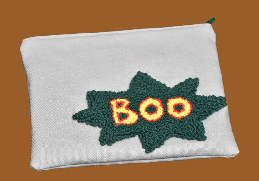 Halloween Ghost Etui Bag Digital Pattern – DIY Punch Needle & Sewing Guide