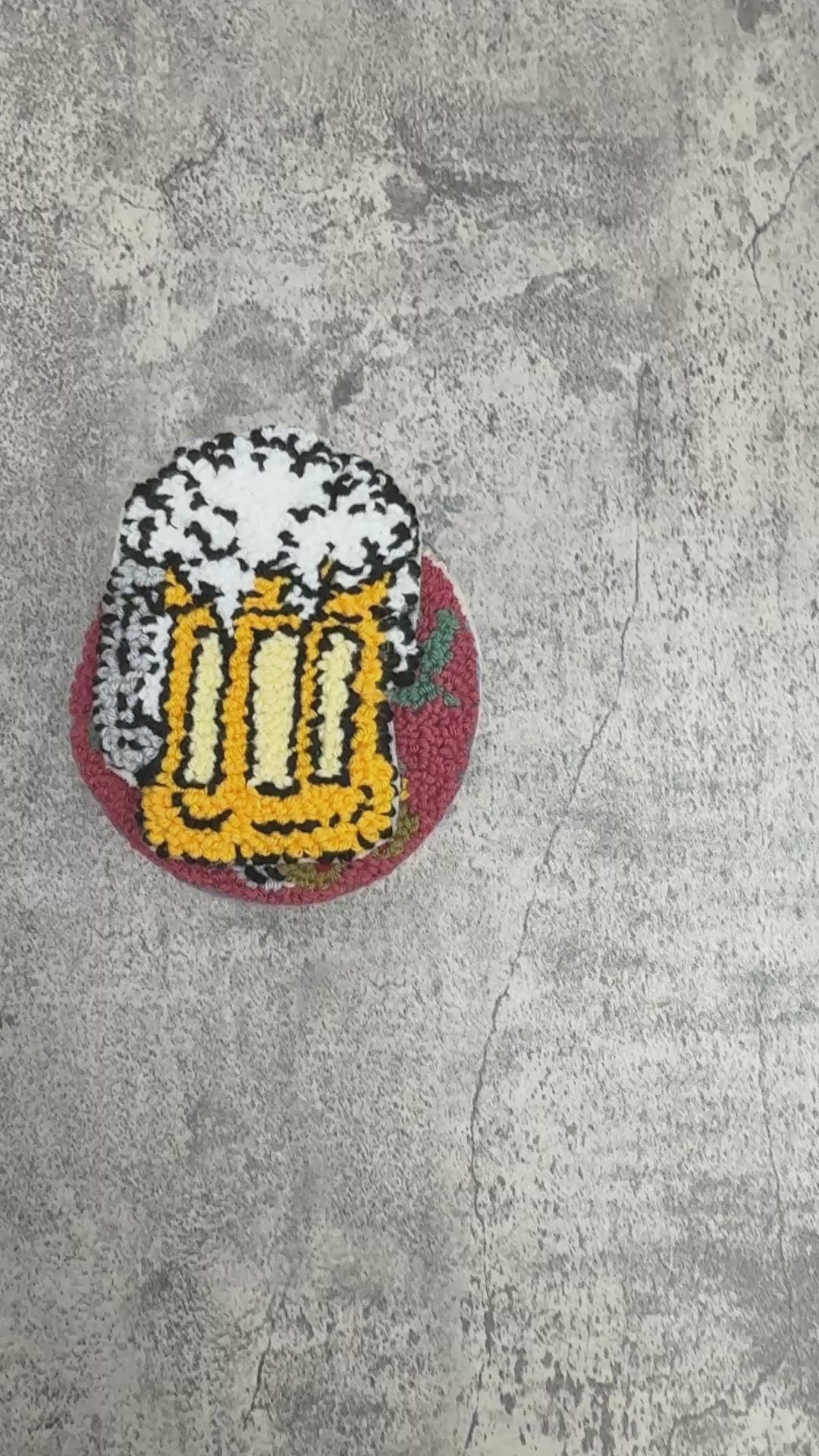 Coasters with alcoholic drinks and coctails